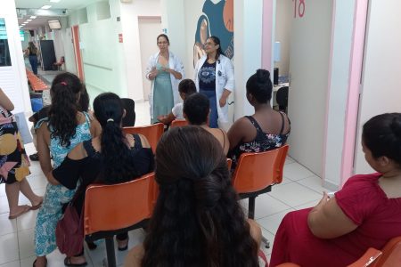Semana da Mulher: gestantes participam de bate-papo sobre nutrição e rede de apoio