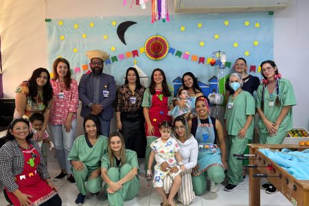 Alegria e Cores no Arraiá da Pediatria do HDT