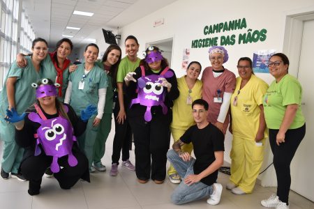 Simples, eficaz e essencial: HRLN mobiliza equipe em campanha pela Higiene das Mãos