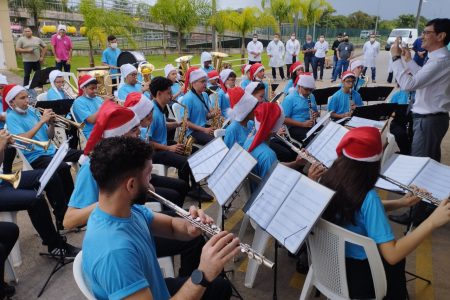 Banda Municipal abre programação de Natal do HRR